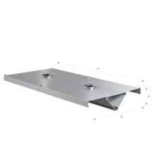 Okap centralny trójkątny 3400 × 1600 mm – ASBER CEHO-3416/2 – 304 Line