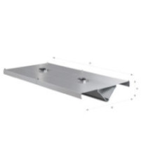 Okap centralny trójkątny 3400 × 1600 mm – ASBER CEHO-3416/2 – 304 Line