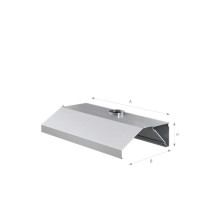 Okap przyścienny trapezowy 1700 × 700 mm – ASBER WEH-1707/1 – 304 Line