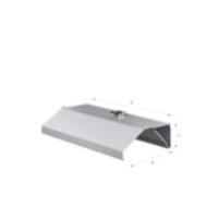 Okap przyścienny trapezowy 1400 × 800 mm – ASBER WEH-1408/1 – 304 Line