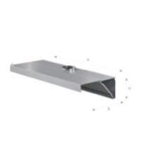 Okap przyścienny trójkątny 1600 × 1000 mm – ASBER WEHO-1610/1 – ECO Line