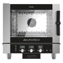 Piec konwekcyjno-parowy gazowy ICGT051E | 5x GN 1/1 | 5x 600x400 | Alphatech by Lainox  | sterowanie elektroniczne