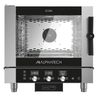 Piec konwekcyjno-parowy gazowy ICGT051E | 5x GN 1/1 | 5x 600x400 | Alphatech by Lainox  | sterowanie elektroniczne