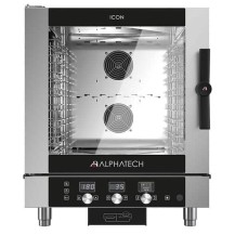 Piec konwekcyjno-parowy gazowy ICGT071E | 7x GN 1/1 | 7x 600x400 | Alphatech by Lainox  | sterowanie elektroniczne