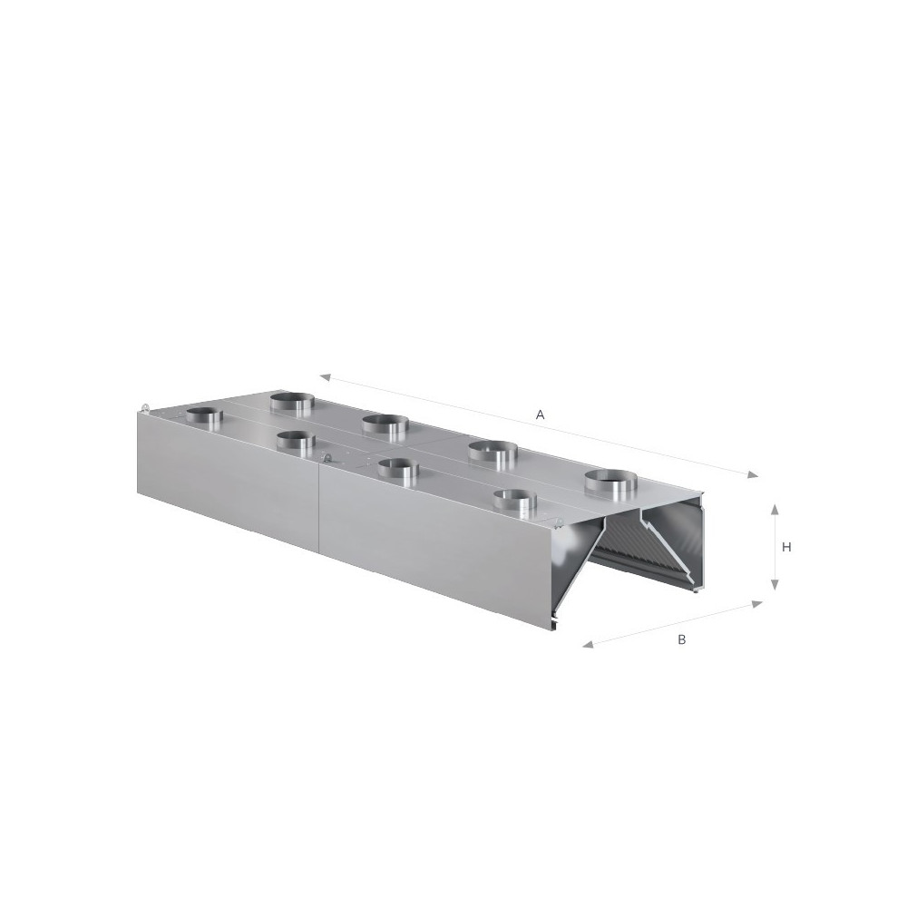 Okap przyścienny indukcyjny 3800 × 900 mm – ASBER WEHI-3809/2 – ECO Line