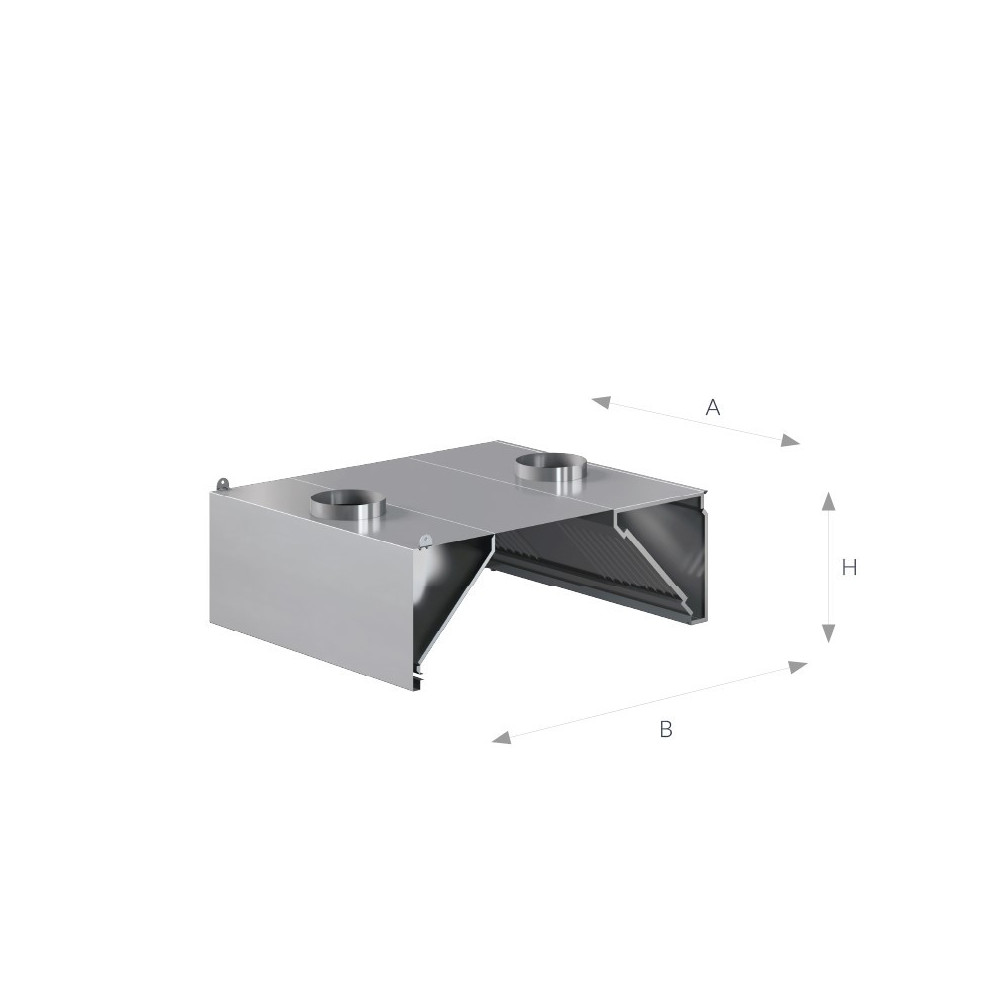 Okap przyścienny indukcyjny 1600 × 1200 mm – ASBER WEHI-1612/1 – ECO Line
