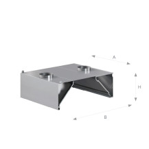 Okap przyścienny indukcyjny 2000 × 1300 mm – ASBER WEHI-2013/1 – 304 Line