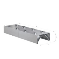 Okap przyścienny indukcyjny 3800 × 1300 mm – ASBER WEHI-3813/2 – ECO Line