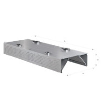 Okap przyścienny kompensacyjny 2600 × 1100 mm – ASBER WEHC-2611/2 – 304 Line
