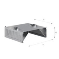 Okap przyścienny kompensacyjny 2400 × 1400 mm – ASBER WEHC-2414/1 – ECO Line