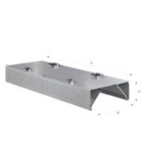 Okap przyścienny indukcyjno-kompensacyjny 3900 × 1300 mm – ASBER WEHIC-3913/2 – ECO Line