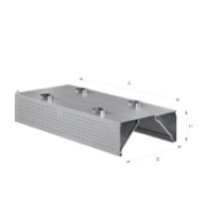Okap przyścienny indukcyjno-kompensacyjny 2500 × 1400 mm – ASBER WEHIC-2514/1 – 304 Line