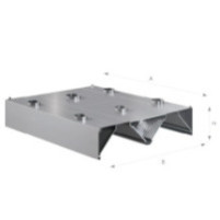 Okap centralny indukcyjny 2500 × 1800 mm – ASBER CEHI-2518/1 – ECO Line