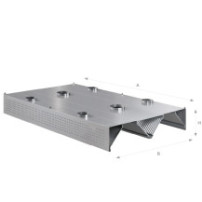 Okap centralny kompensacyjny 2700 × 2400 mm – ASBER CEHC-2724/2 – ECO Line