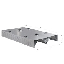 Okap centralny indukcyjno-kompensacyjny 2700 × 1800 mm – ASBER CEHIC-2718/2 – ECO Line