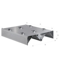Okap centralny indukcyjno-kompensacyjny 1900 × 2200 mm – ASBER CEHIC-1922/1 – ECO Line