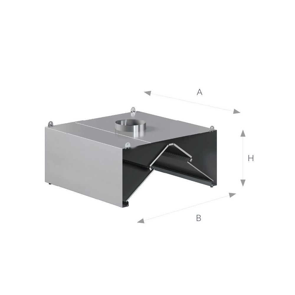 Okap kondensacyjny 2400 × 700 mm – ASBER KEH-2407/1 – ECO Line