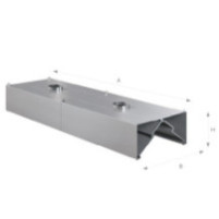 Okap kondensacyjny 3500 × 700 mm – ASBER KEH-3507/2 – 304 Line