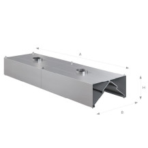 Okap kondensacyjny 3600 × 1000 mm – ASBER KEH-3610/2 – ECO Line