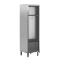 Szafa porządkowa 1-drzwiowa ze zlewem 500 × 500 mm – ASBER SCS1-55/20HD – 304 Line