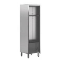 Szafa porządkowa 1-drzwiowa ze zlewem 500 × 500 mm – ASBER SCS1-55/20HD – 304 Line