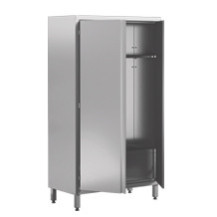 Szafa porządkowa 2-drzwiowa ze zlewem 1000 × 500 mm – ASBER SCS2-105/18HD – 304 Line