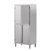 Szafa magazynowa przelotowa z drzwiami skrzydłowymi 1200 × 500 mm – ASBER SC8-125/202SHD – 304 Line