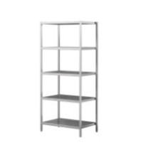 Regał spawany z półkami przestawnymi 1100 × 400 mm – ASBER SSAF-114/205S – 304 Line – 19065917-aisi304