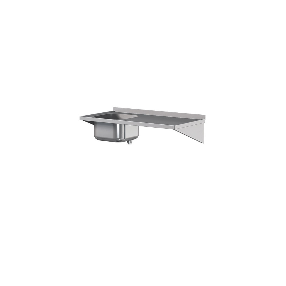 Stół ze zlewem 700 × 600 mm – ASBER DTS-76/1 PL L – ECO Line