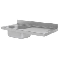 Stół ze zlewem 1000 × 700 mm – ASBER DTS-107/1 PL L – ECO Line