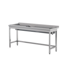 Stół do obróbki produktów podwójny 1800 × 700 mm – ASBER WTP-187/2 PL – ECO Line