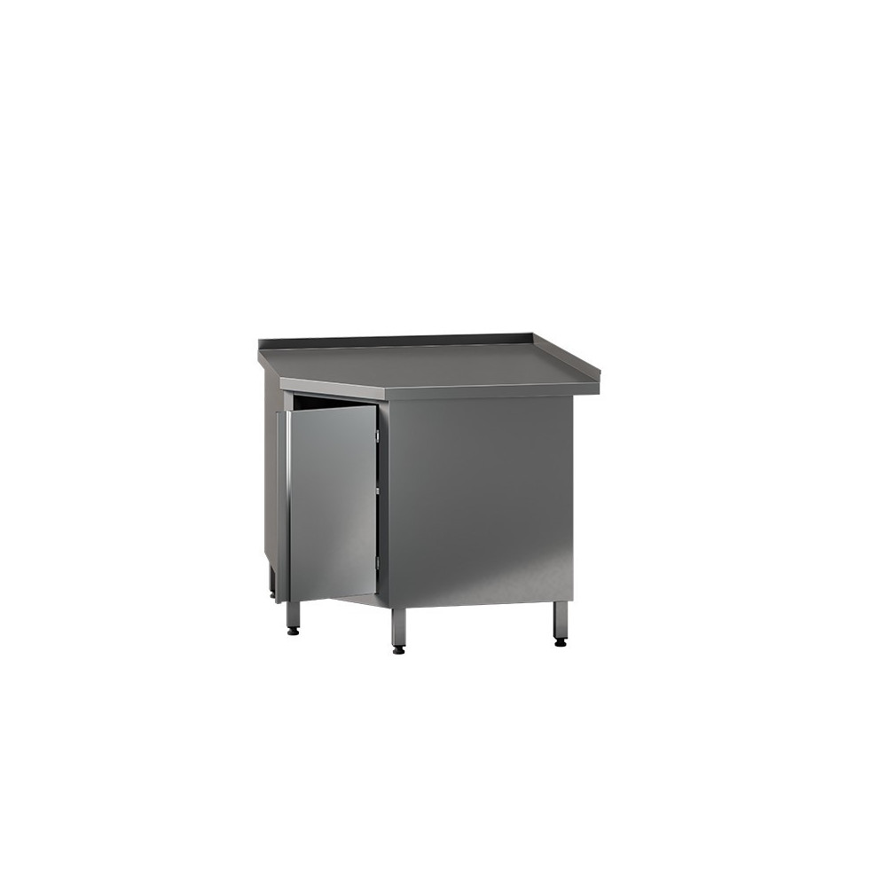 Stół roboczy narożny z drzwiami skrzydłowymi 1000 × 700 mm – ASBER WMA-107 – ECO Line