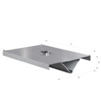 Okap centralny trójkątny 1600 × 1400 mm – ASBER CEHO-1614/1 – ECO Line