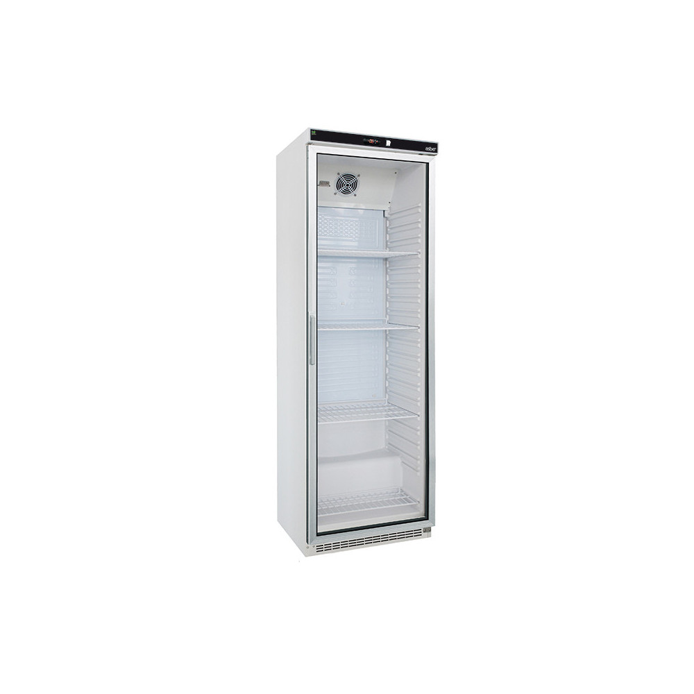 Szafa chłodnicza biała z drzwiami szklanymi – ASBER WLP-450 GLASS