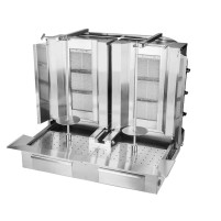 Gyros | opiekacz gazowy do kebaba podwójny | 3+3 palniki | wsad 80kg KLG153-T Resto Quality KLG153-T