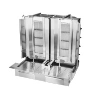 Gyros | opiekacz gazowy do kebaba podwójny | 4+4 palniki | wsad 120kg  KLG224-T Resto Quality KLG224-T