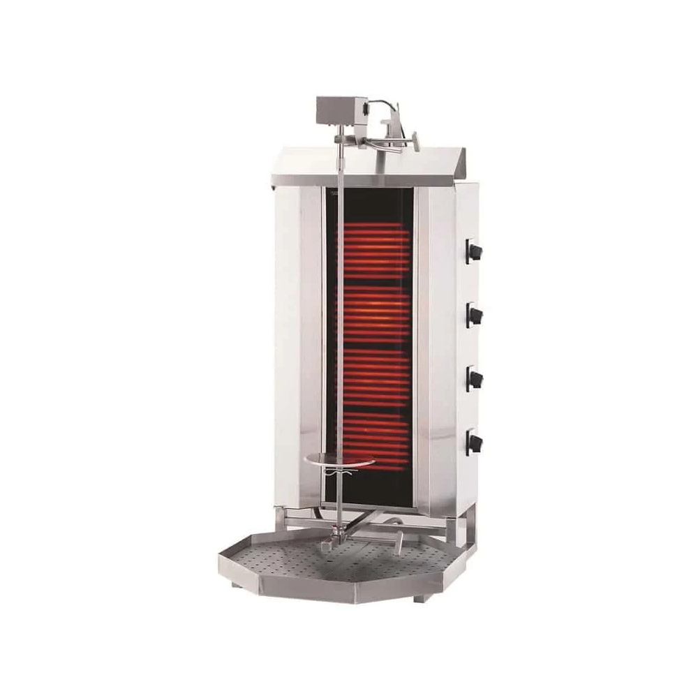 Gyros | opiekacz elektryczny do kebaba | 4 palniki | wsad 60kg KLG231 Resto Quality