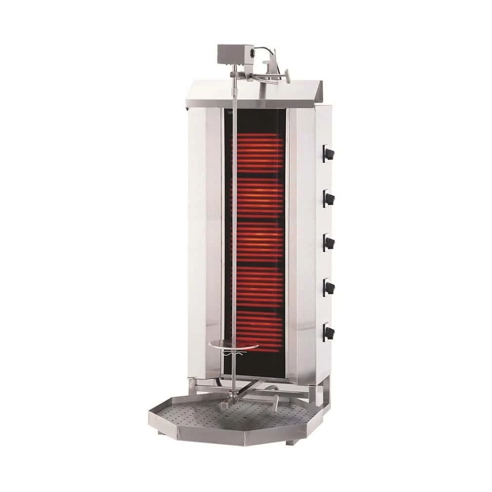 Gyros | opiekacz elektryczny do kebaba | 5 palników | wsad 80kg KLG232 Resto Quality