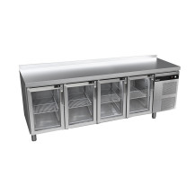 Stół chłodniczy ze szklanymi drzwiami 700 mm GN 1/1 – ASBER GGTP-7-225-40 SB40 LC GD