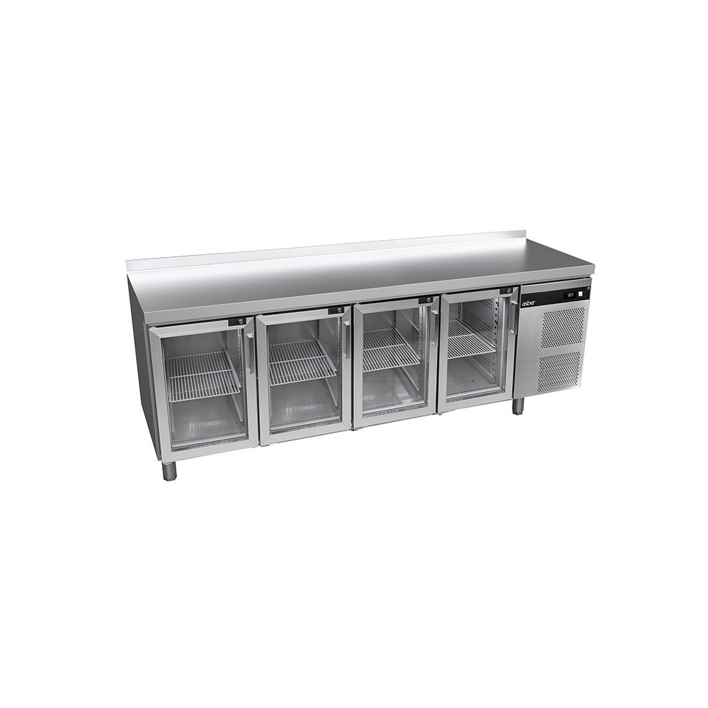 Stół chłodniczy ze szklanymi drzwiami 700 mm GN 1/1 – ASBER GGTP-7-225-40 SB40 LC GD
