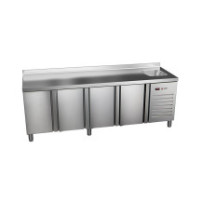 Stół chłodniczy 700 mm ze zlewem GN 1/1 – ASBER ETP-7-225-40 HC S SB40