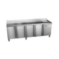 Stół chłodniczy 700 mm ze zlewem GN 1/1 – ASBER ETP-7-225-40 HC S SB40