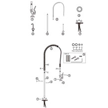 Bateria prysznicowa sztorcowa linia standardowa – ASBER GD2 S1