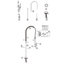 Bateria prysznicowa sztorcowa linia standardowa – ASBER GD2 S1