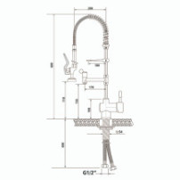 Bateria prysznicowa sztorcowa linia standardowa – ASBER GDM2C-60 S1