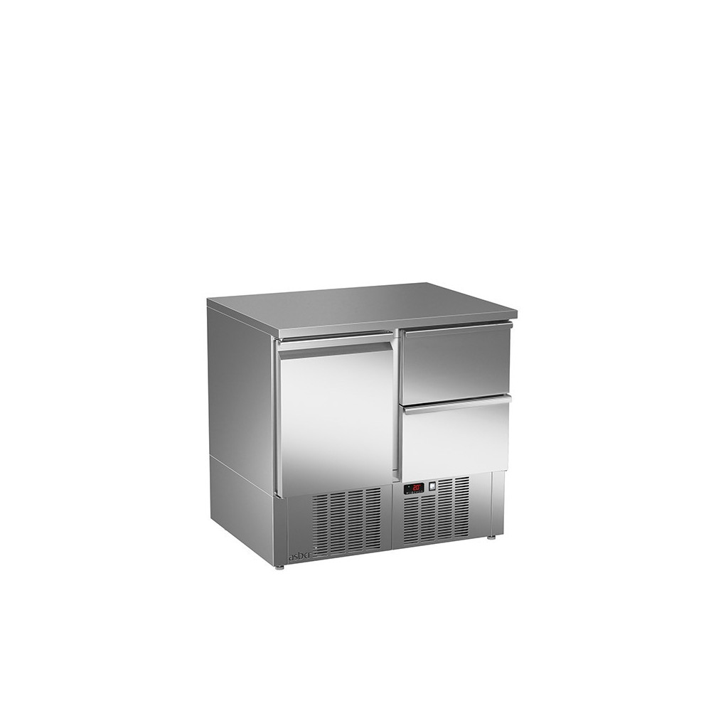 Stół sałatkowy z litym blatem – ASBER ETS-090-12 NS