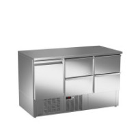 Stół sałatkowy z litym blatem – ASBER ETS-140-14 NS