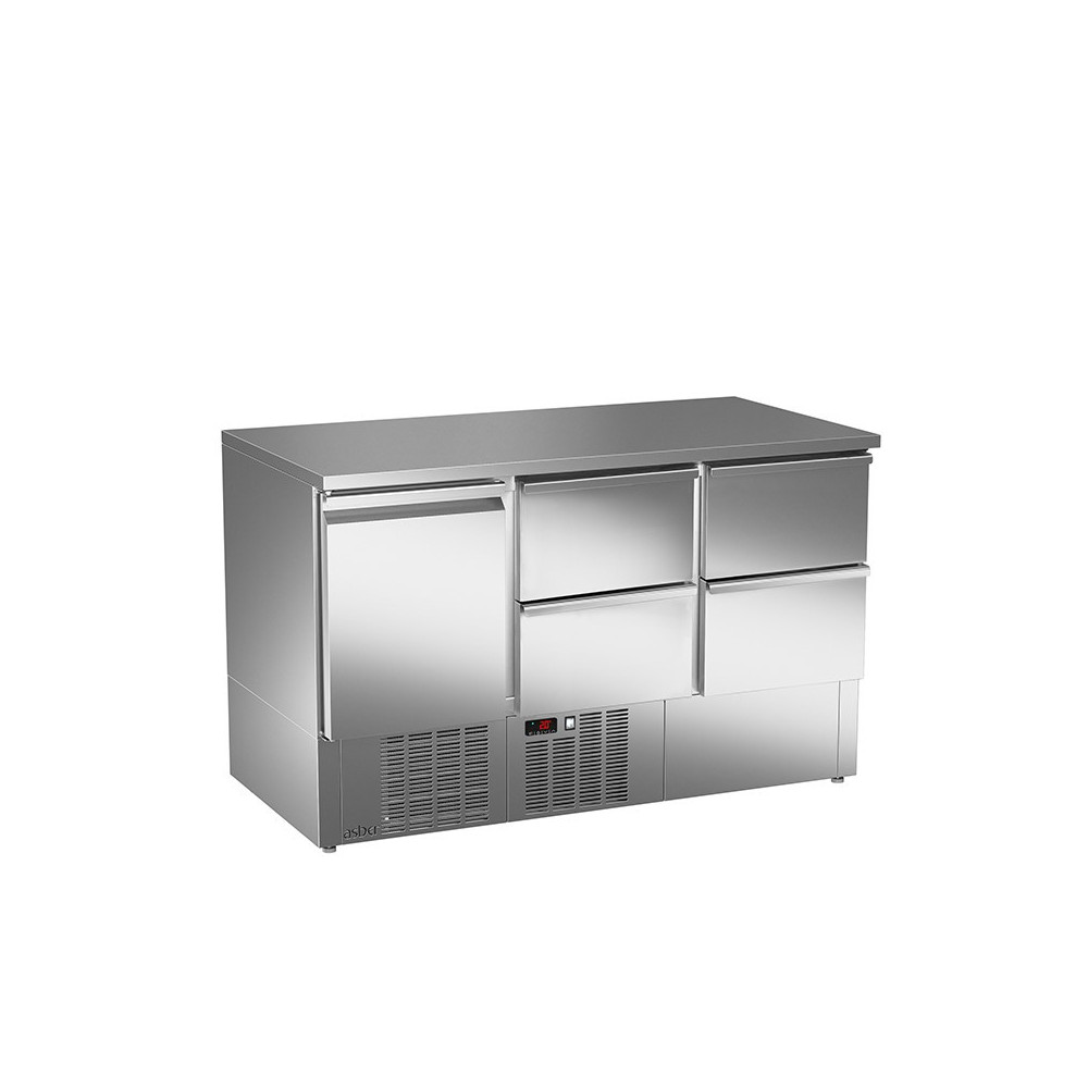 Stół sałatkowy z litym blatem – ASBER ETS-140-14 NS