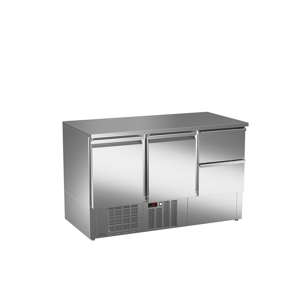 Stół sałatkowy z litym blatem – ASBER ETS-140-22 NS