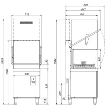 Zmywarka kapturowa – ASBER GEX-H500